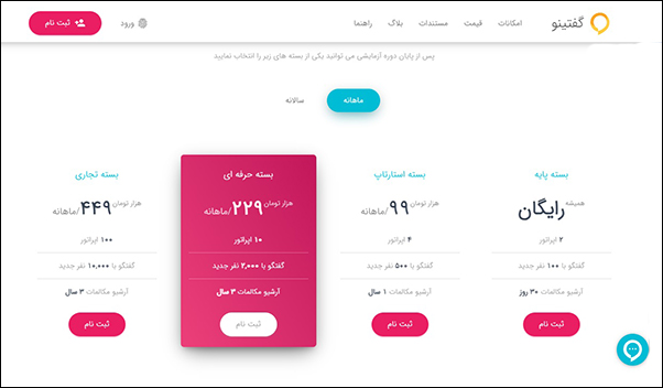 معرفی گفتینو سرویس ایرانی چت آنلاین یکی از بهترین ابزارهای دیجیتال مارکتینگ