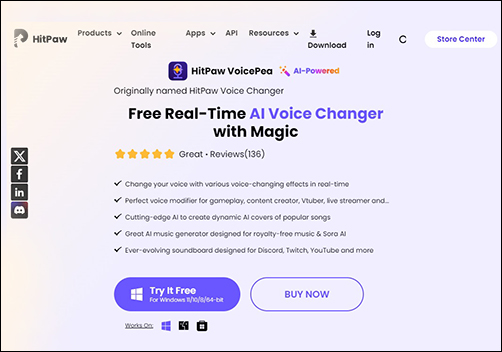 برای استفاده از HitPaw Voice Changer باید نرم افزار آن را بر روی ویندوز یا مک نصب کنید.